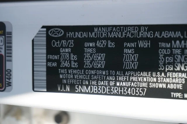 Used 2024 White Pearl Hyundai SEL image 30