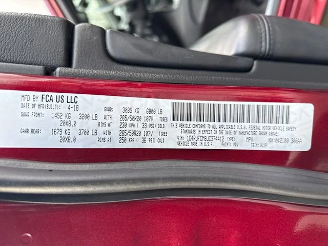 Used 2018 Velvet Red Pearlcoat Jeep High Altitude image 16