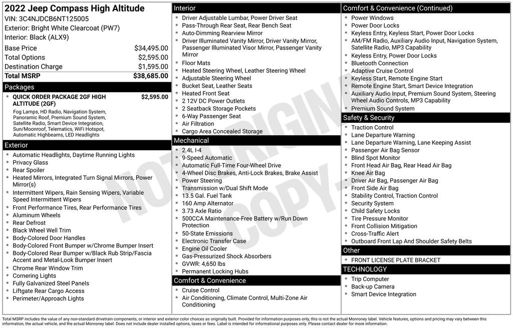 Used 2022 White Jeep High Altitude image 36