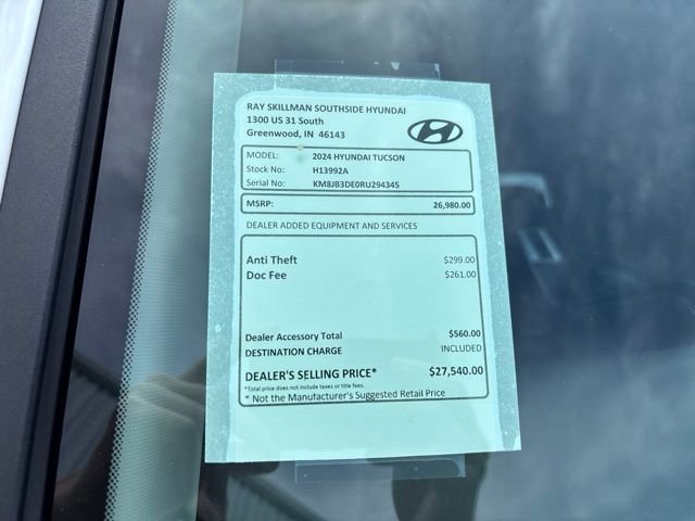 Certified Used 2024 White Hyundai SEL image 2