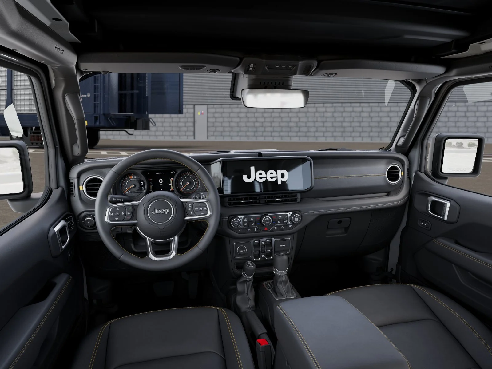 New 2026 Bright White Clear-Coat Exterior Paint Jeep Sahara image 14