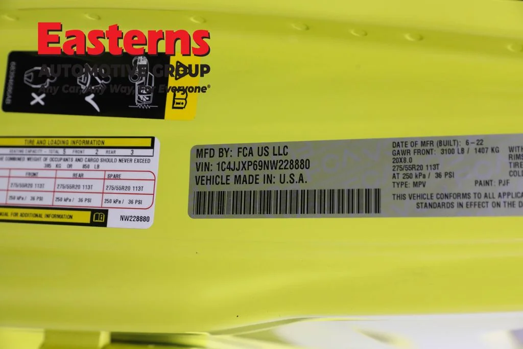 Used 2022 Yellow Jeep Unlimited Sahara 4xe image 36