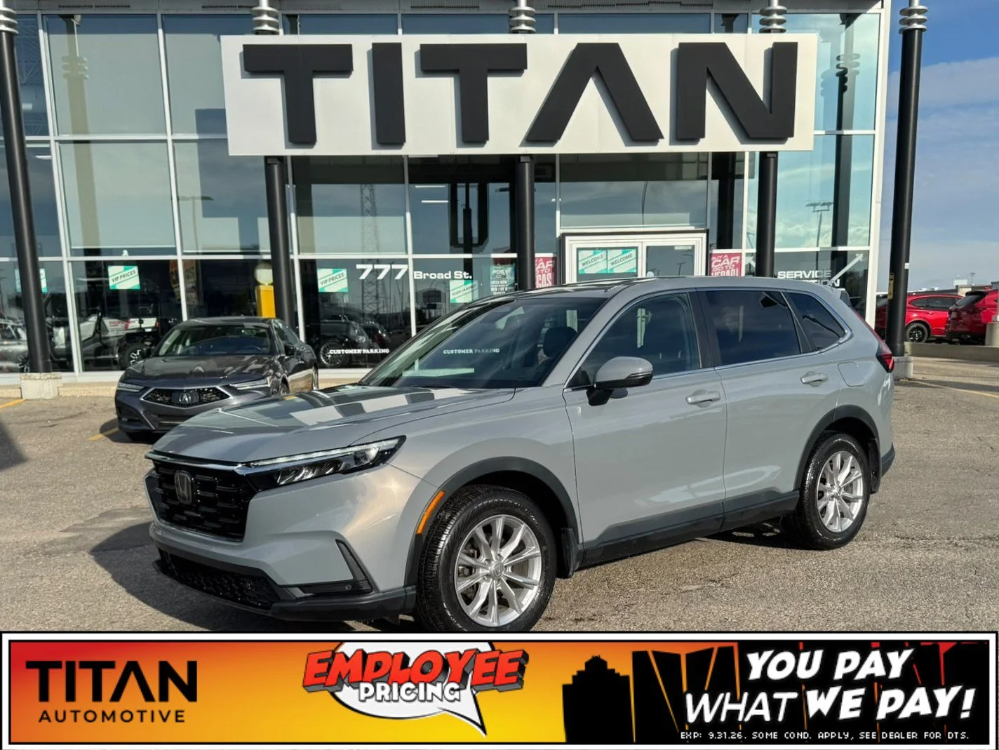 Certified Used 2023 Gray Honda EX-L image 1