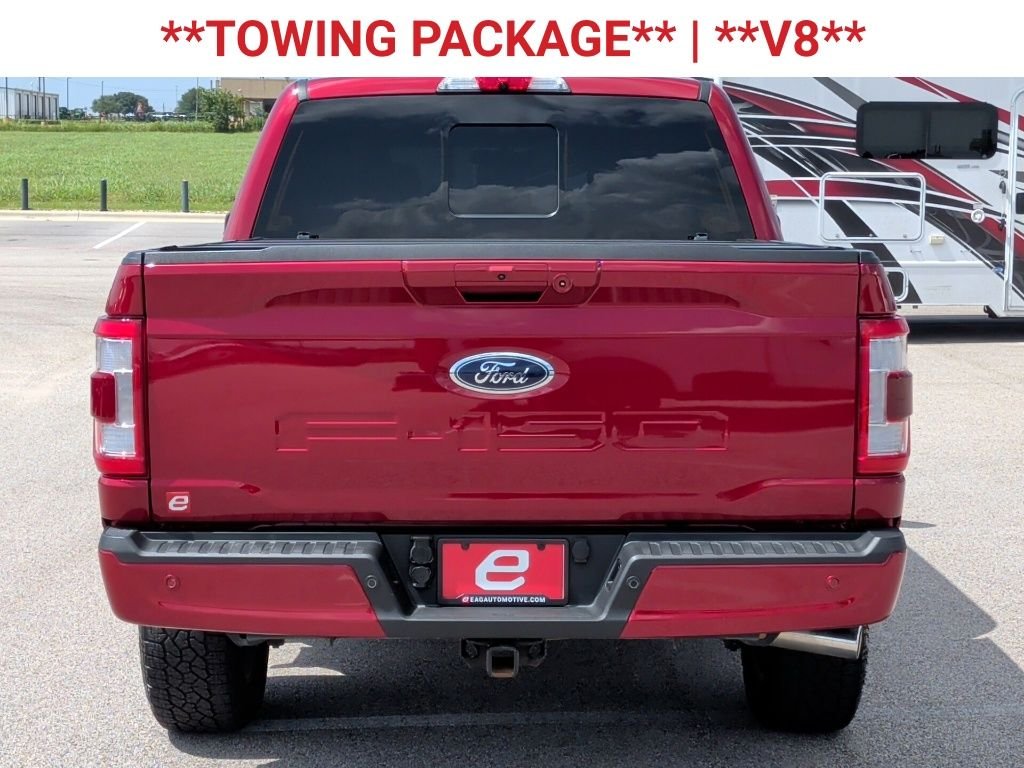Used 2022 Rapid Red Metallic Tinted Clearcoat Ford Lariat image 7