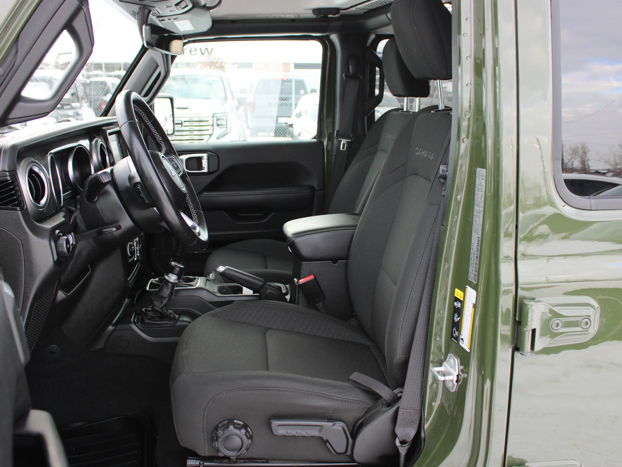 Certified Used 2021 Green Jeep Unlimited Sahara * No Accidents | Manual | Apple CarPlay | Backup Camera image 3