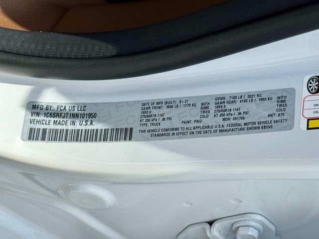 Used 2022 White Ram Laramie image 20