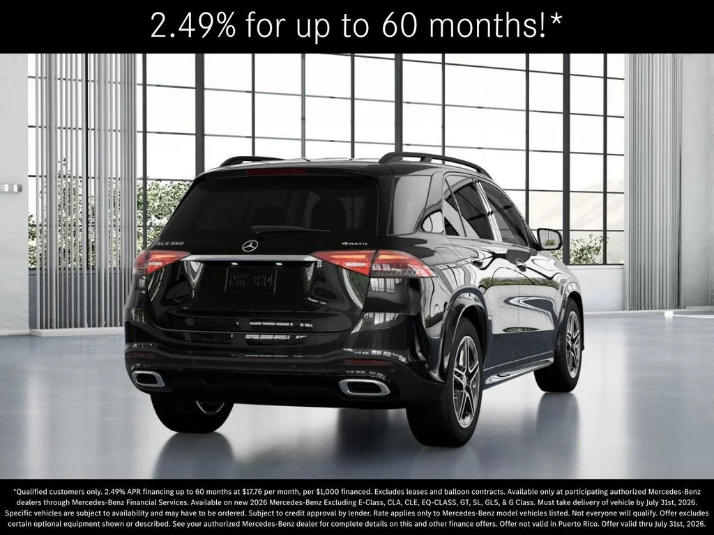 New 2026 Obsidian Black Metallic Mercedes-Benz GLE 350 image 23