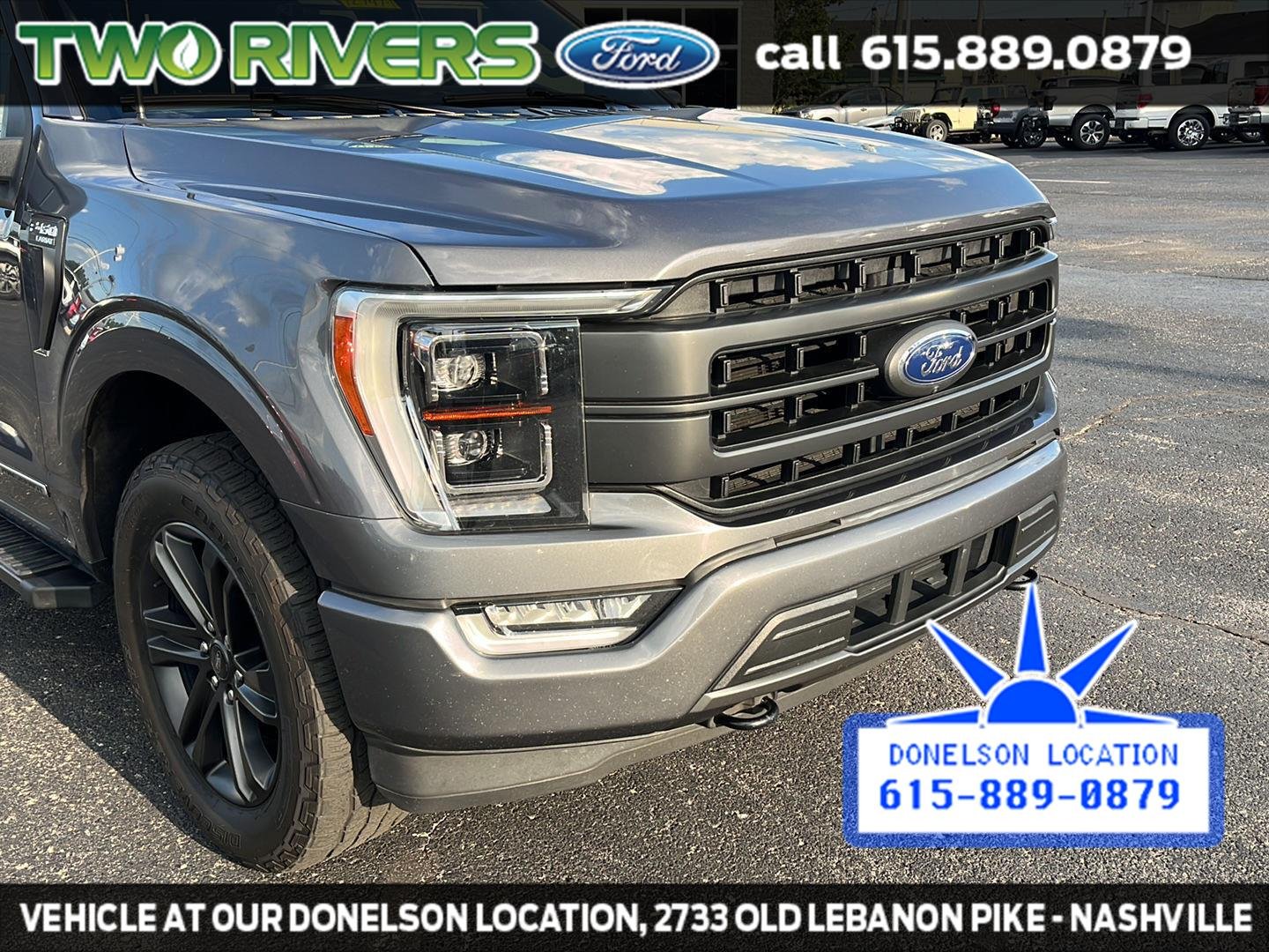 Used 2021 Carbonized Gray Metallic Ford LARIAT image 22