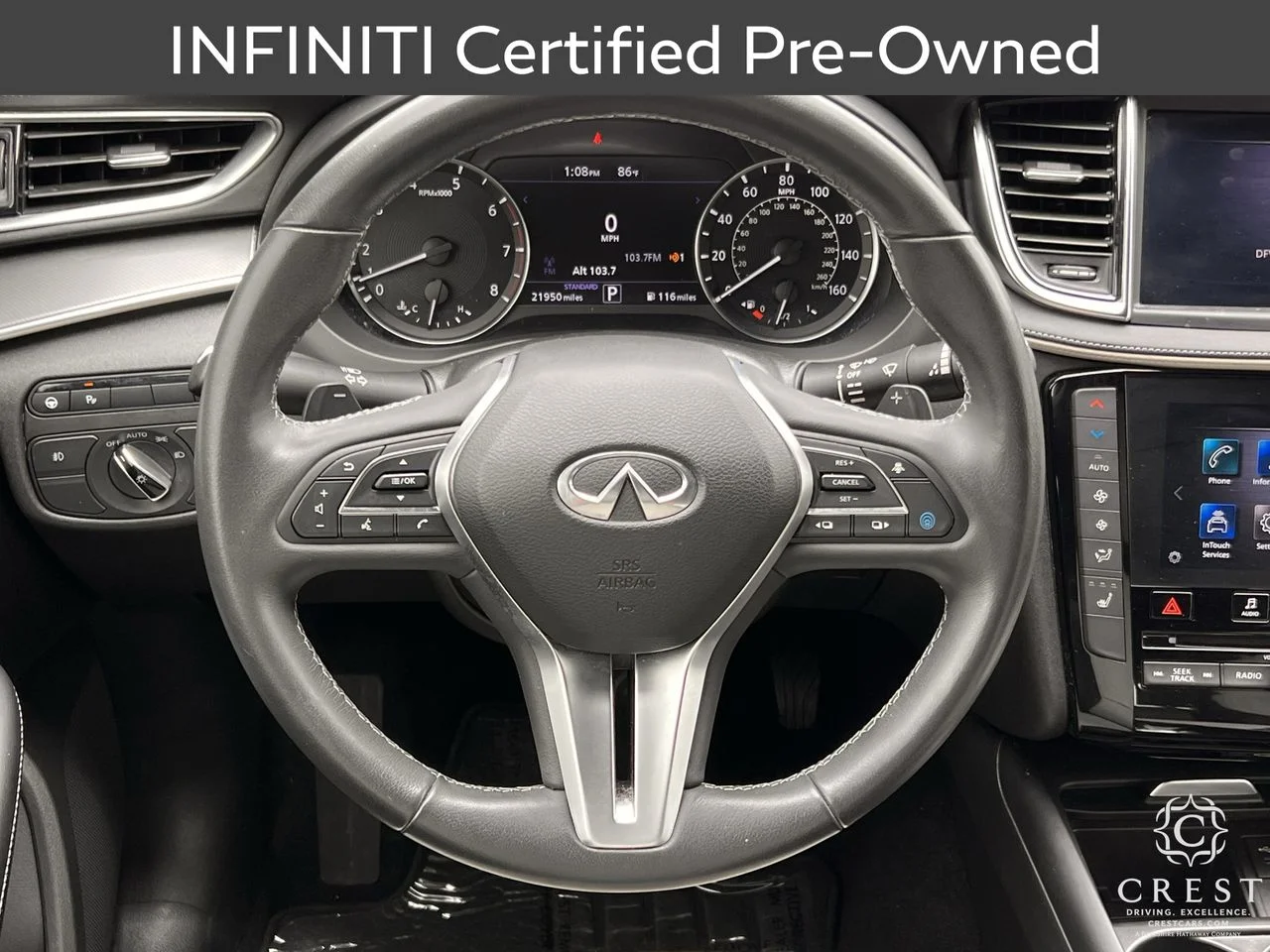 Certified Used 2023 Black Obsidian INFINITI LUXE image 13