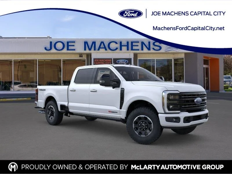 New 2026 Star White Metallic Tri-Coat Ford F-350® Platinum® image 1
