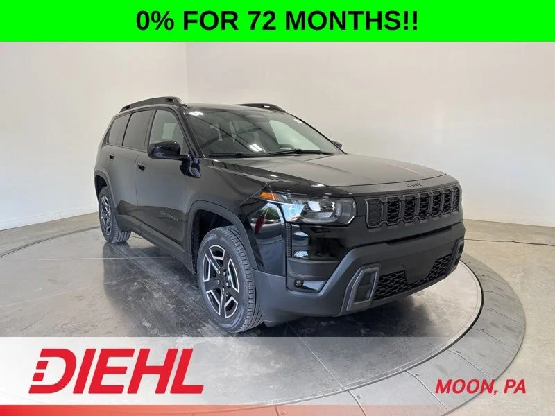 New 2026 Diamond Black Crystal Pearlcoat Jeep Laredo image 1