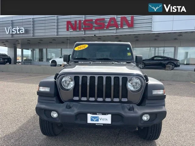 Used 2021 Crystal Metallic Jeep Unlimited Sport S image 1