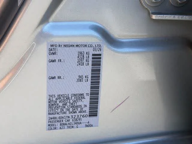 New 2026 Brilliant Silver Metallic Nissan SV image 28