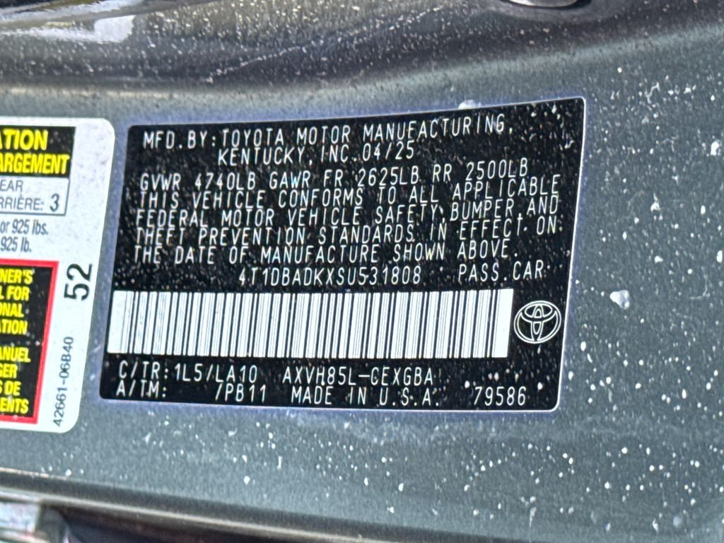 Certified Used 2025 Gray Toyota XLE image 45