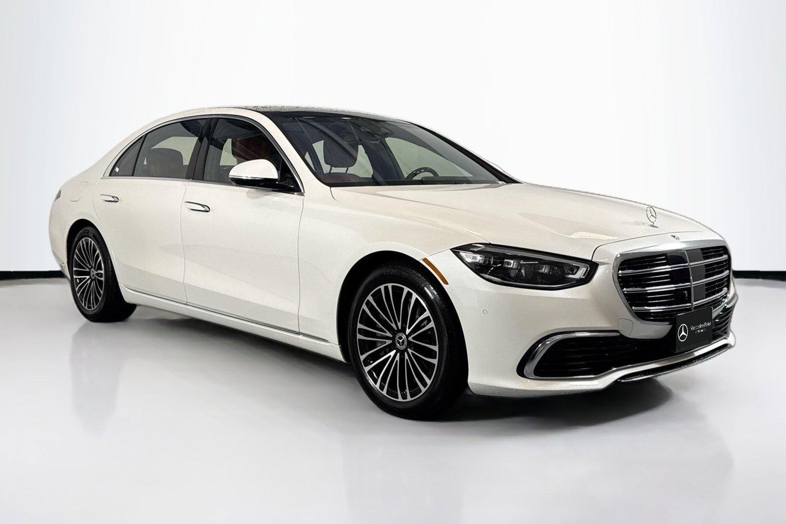 Used 2021 Designo Diamond White Mercedes-Benz S 580 image 3