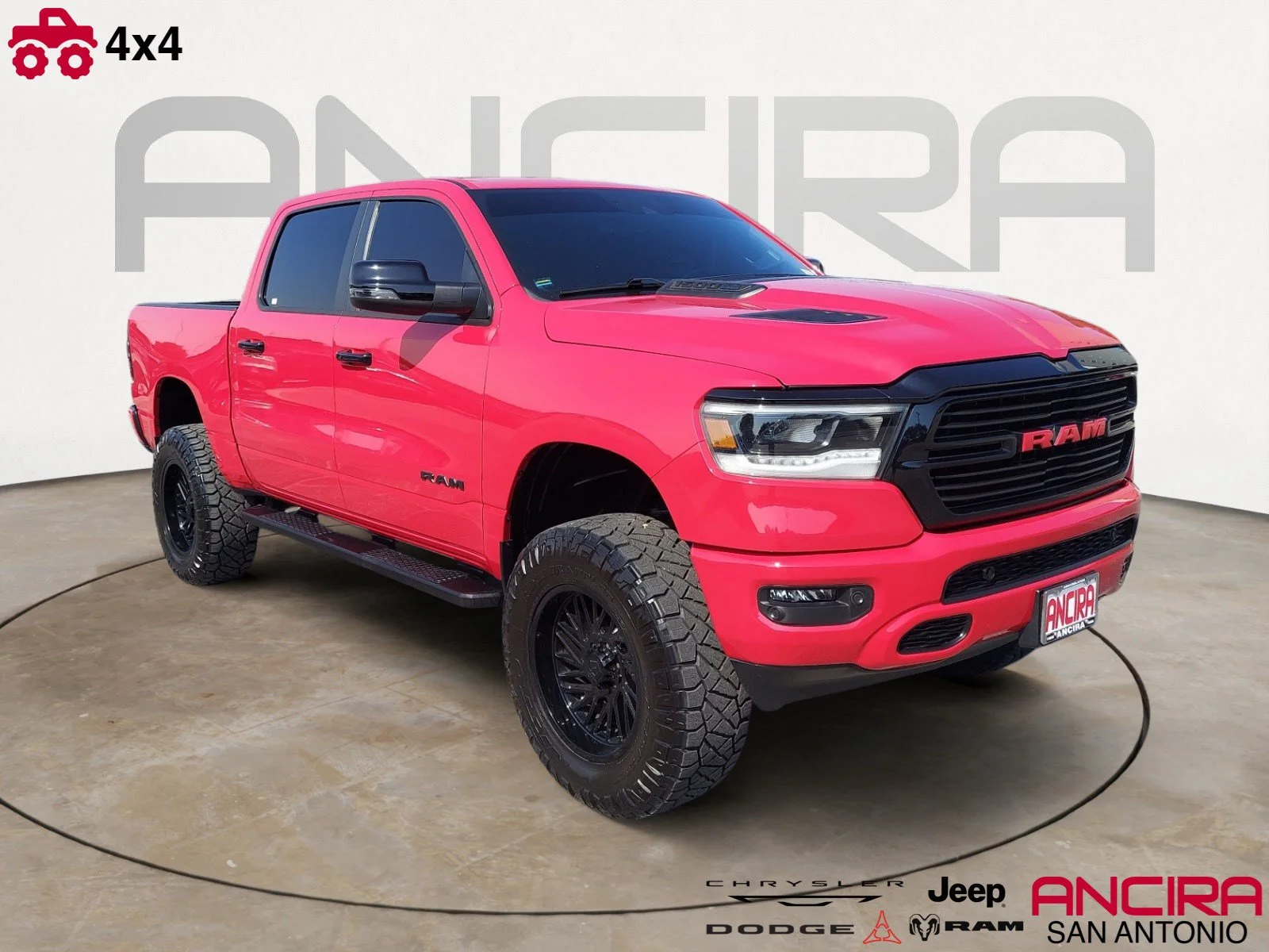 Used 2024 Flame Red Clearcoat Ram Laramie image 1