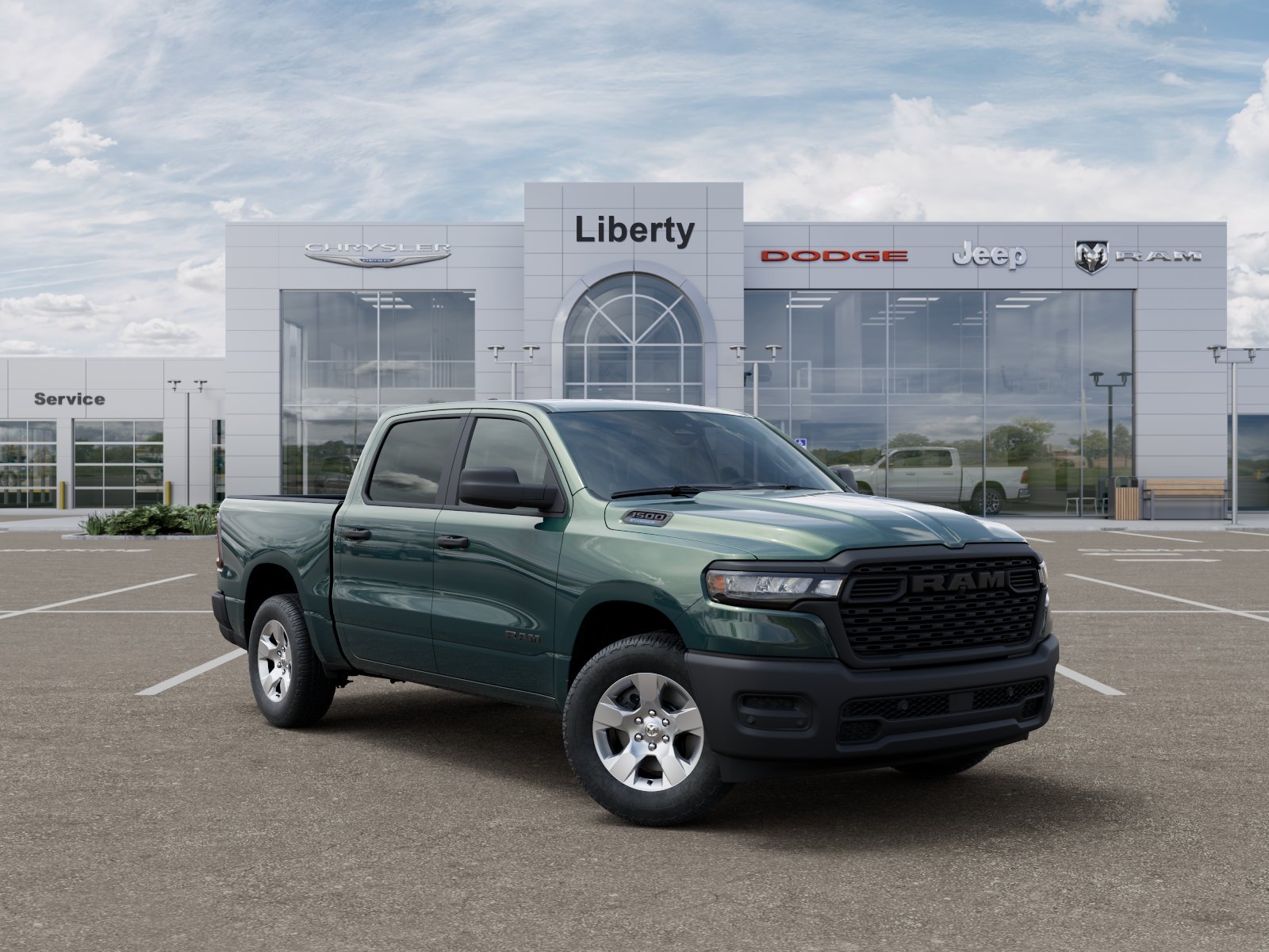 New 2026 Serrano-Green Metallic Exterior Paint RAM Tradesman image 1