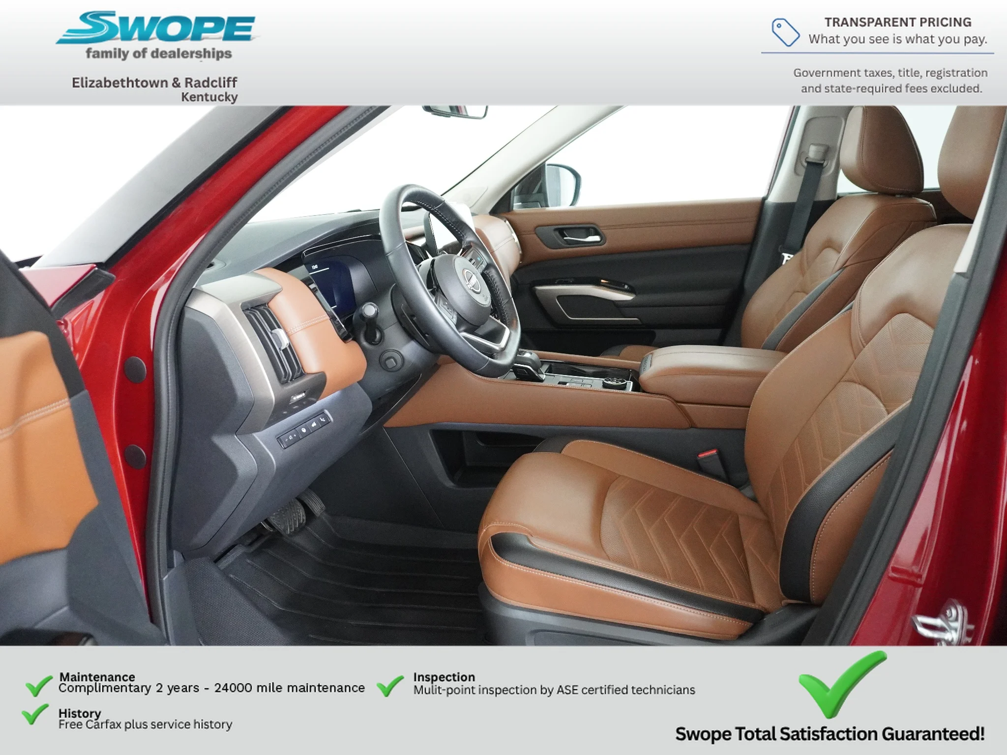Used 2024 Scarlet Ember Tintcoat/Super Black Nissan Platinum image 13
