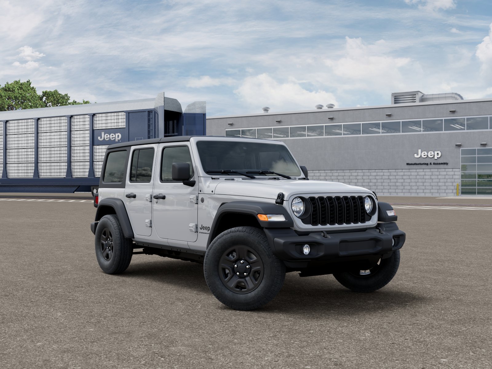 New 2026 Bright White Clear-Coat Exterior Paint Jeep Sport image 33