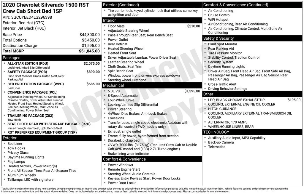 Used 2020 Red Chevrolet RST image 10