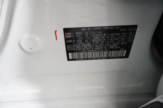 Certified Used 2024 White Subaru Onyx Edition image 22
