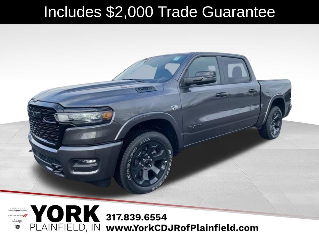 New 2026 Granite Crystal Metallic Clear-Coat Exterior Paint RAM Big Horn/Lone Star image 1