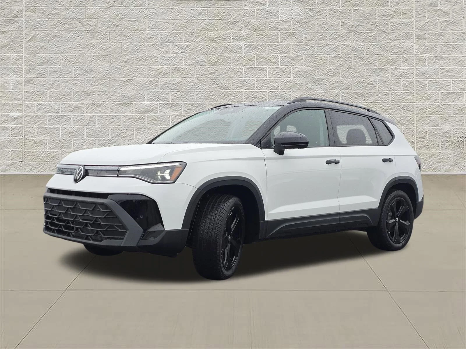 New 2026 Pure White w/Deep Black Roof Volkswagen SE Black image 3