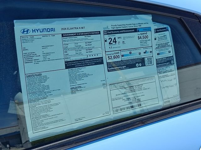 New 2026 Blue Hyundai Base image 20