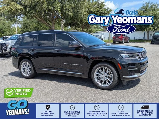 Certified Used 2021 Diamond Black Jeep Summit image 1