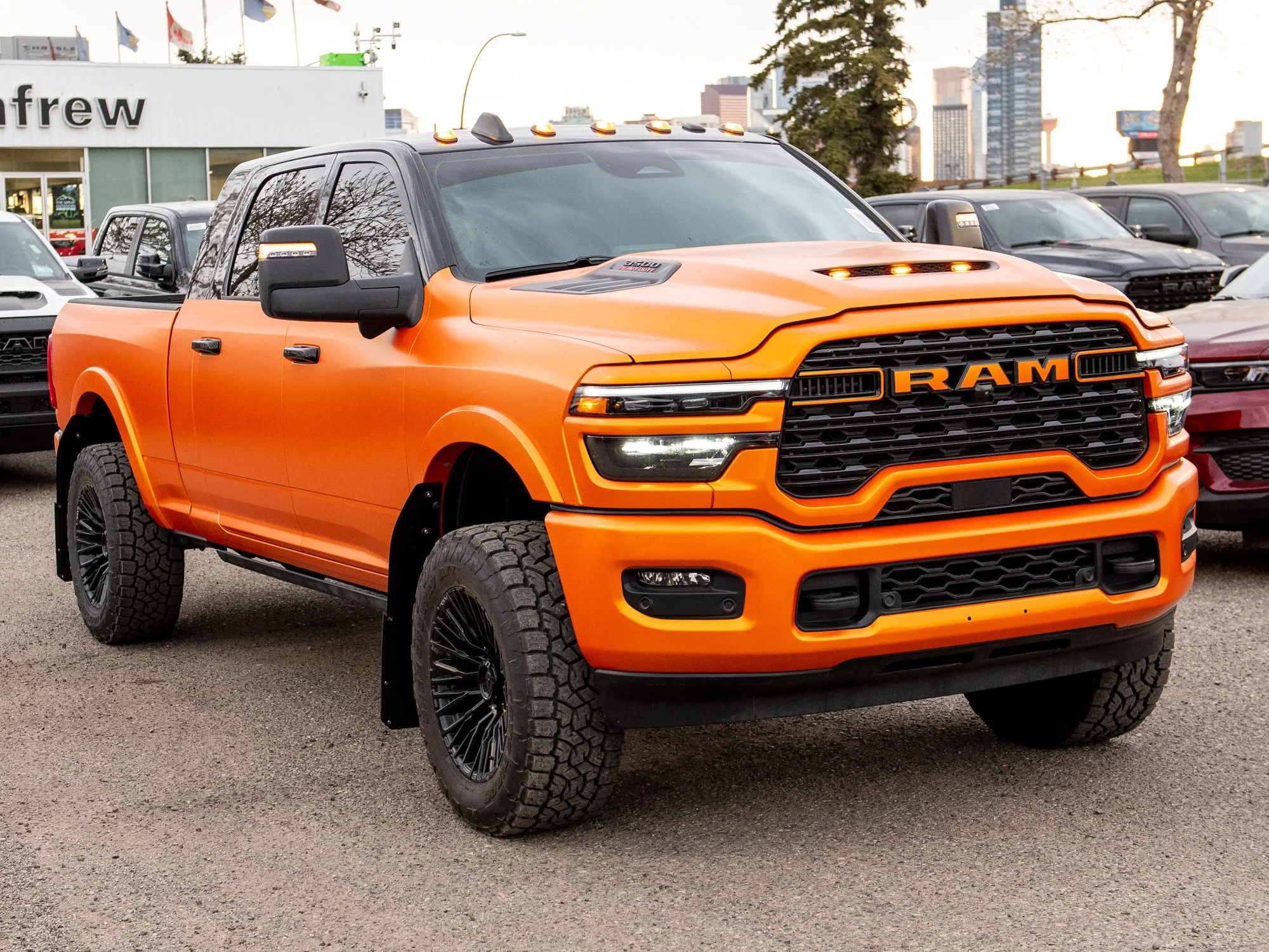 Used 2026 Black RAM Limited* Mega Cab, 2 Inch Lift, 35 Inch Tires, Fuel Wheels image 11