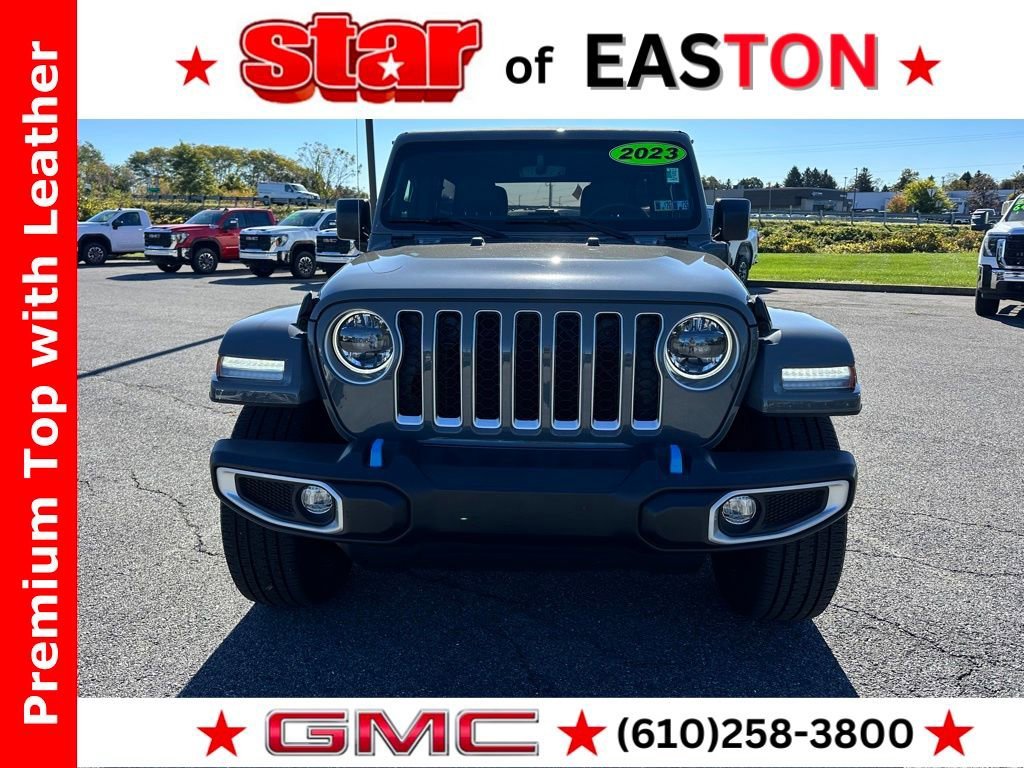Used 2023 Gray Jeep Sahara 4x4 image 4