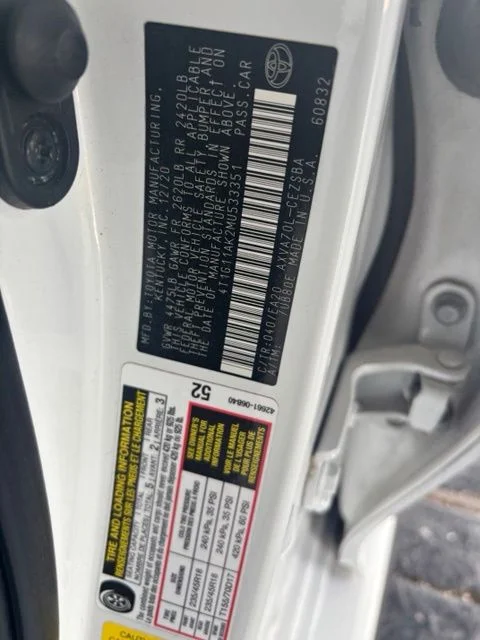 Used 2021 White Toyota SE image 14