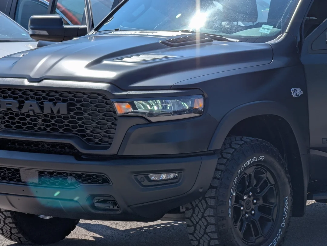 New 2026 Black RAM Rebel - - 5.7L HEMI V8 - Satin Black Wrap - Window Tint - Running Boards, Hard Tonneau Cover - 4x4 image 11