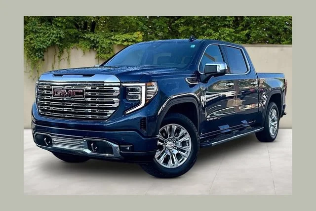 Used 2023 PACIFIC BLUE METALLIC GMC Denali image 1