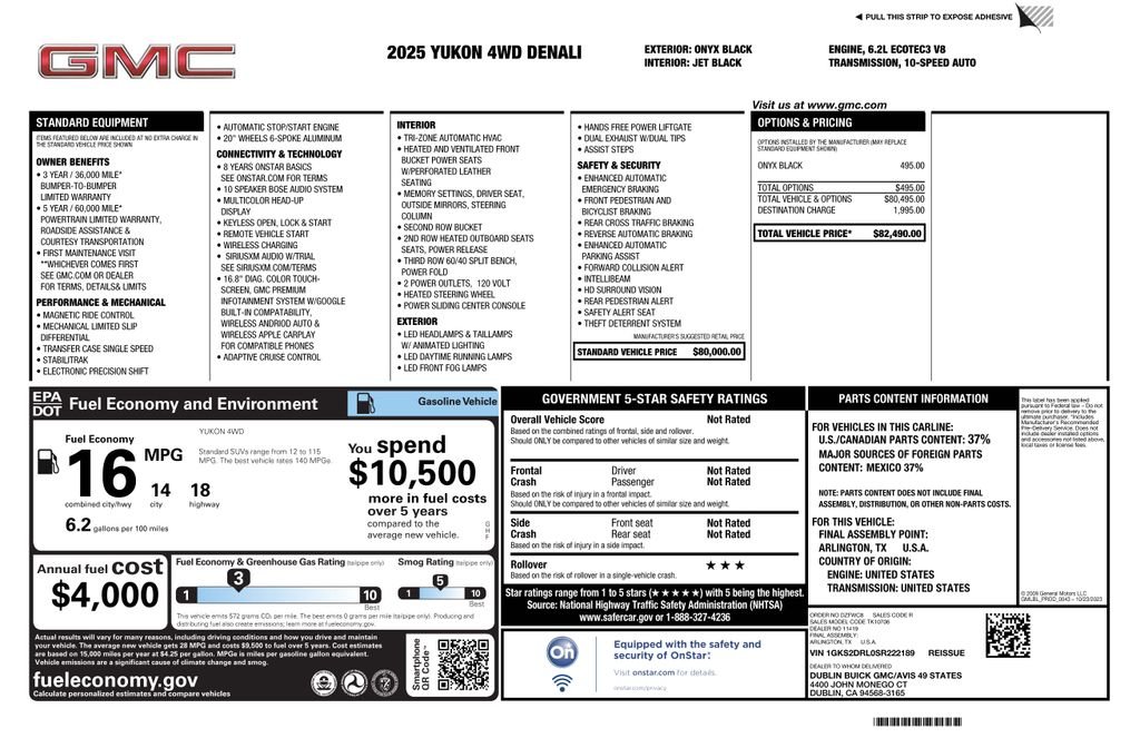Certified Used 2025 Black GMC Denali image 4