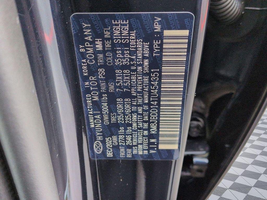 New 2026 Blue Hyundai SEL AWD image 32