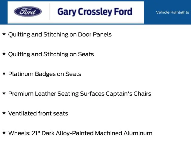 New 2027 Star White Metallic Tri-Coat Ford Platinum™ image 19