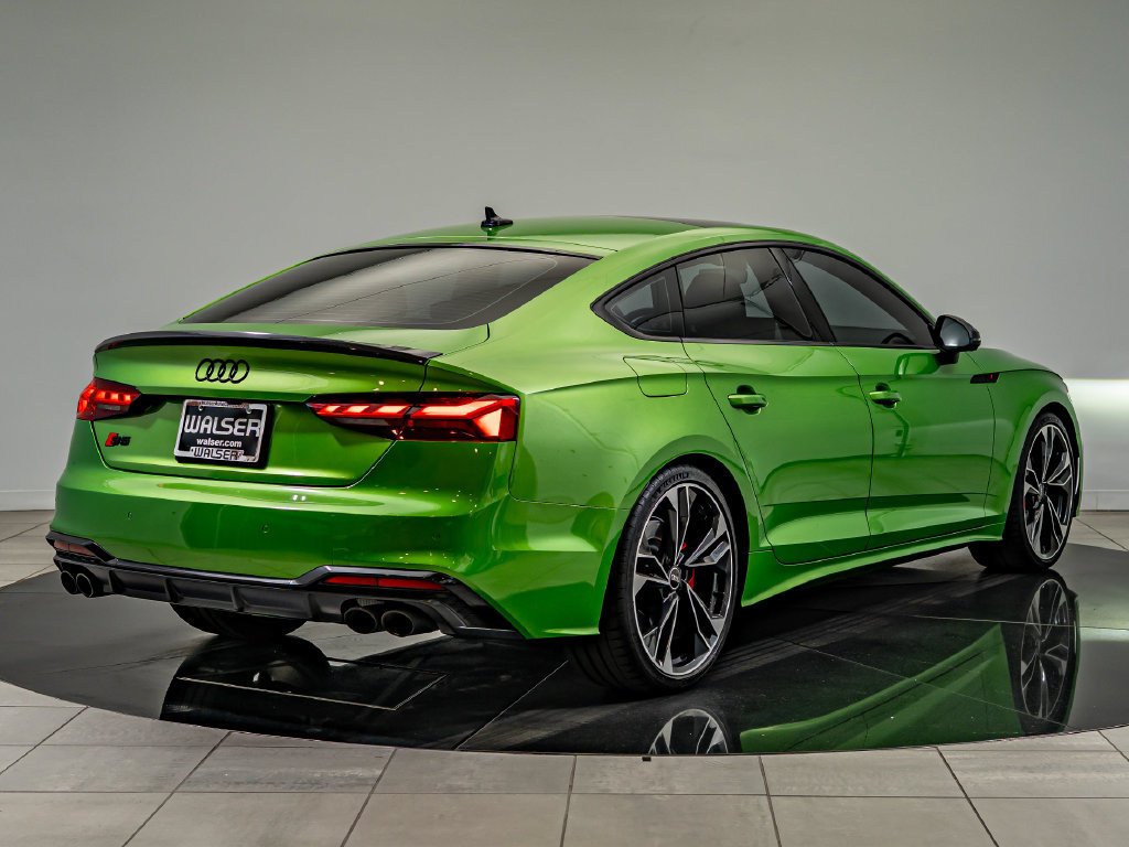 Used 2023 Java Green Metallic Audi Premium Plus image 5