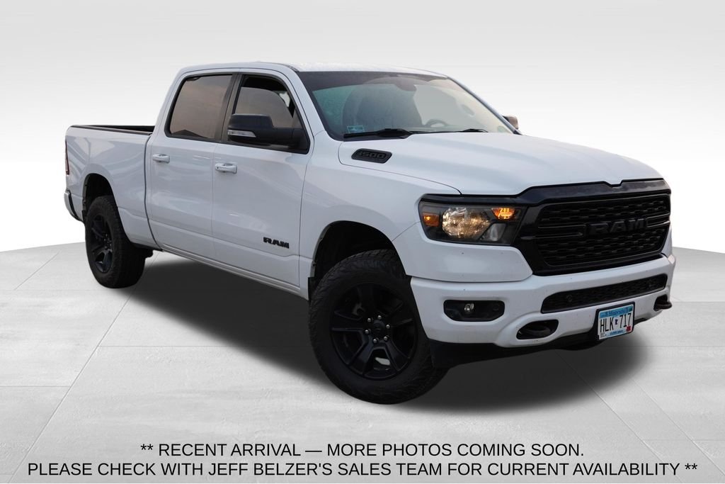 Used 2022 Bright White Clearcoat Ram Big Horn image 1