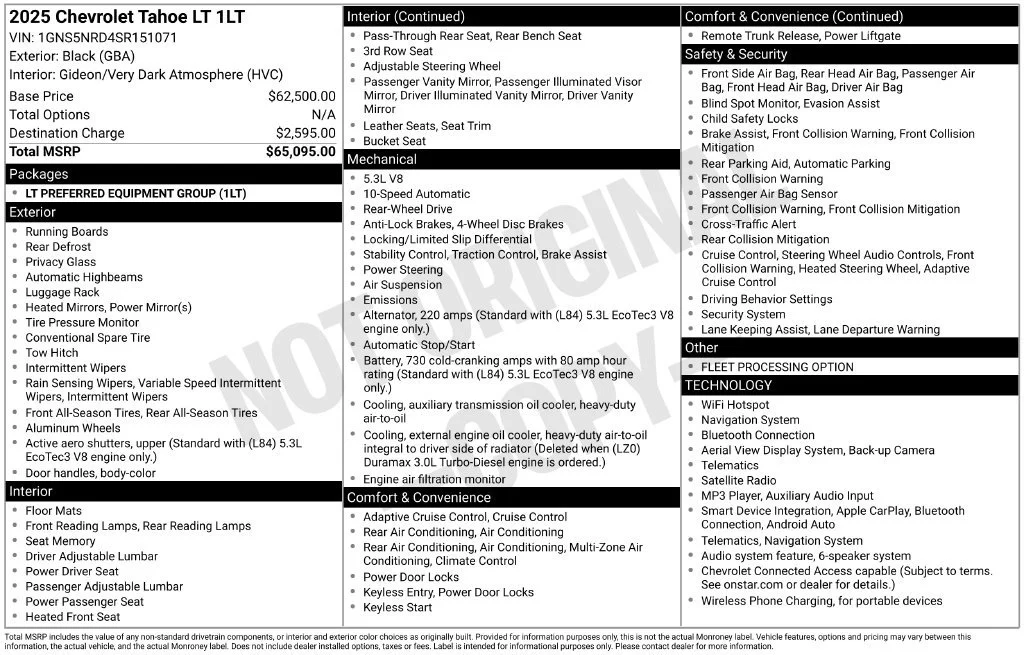 Used 2025 Black Chevrolet LT image 8