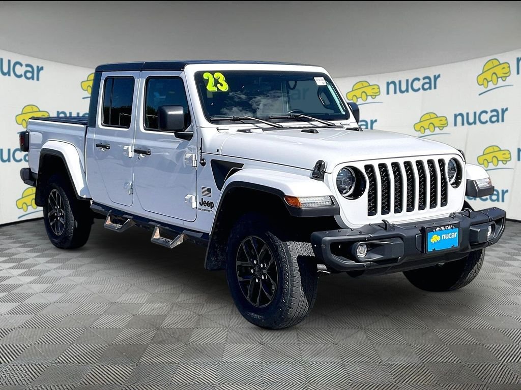 Used 2023 Bright White Clearcoat Jeep  image 1