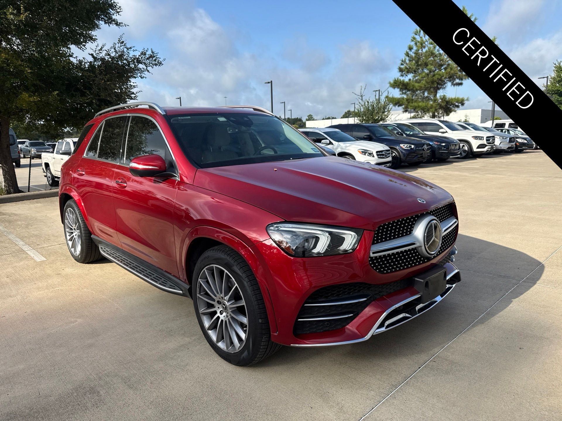 Certified Used 2023 MANUFAKTUR Cardinal Red Metallic Mercedes-Benz GLE 350 image 2