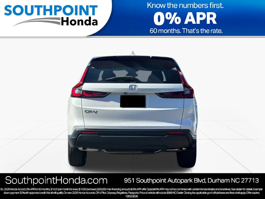 New 2026 Platinum White Pearl Honda LX image 5