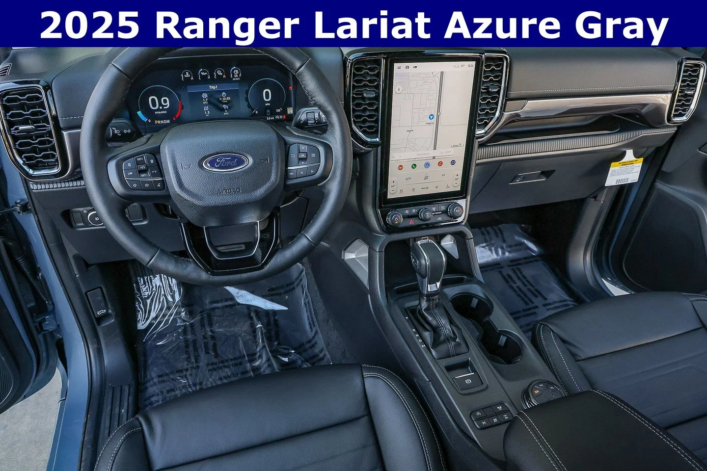 New 2025 Azure Gray Metallic Tri-coat Ford LARIAT® image 26