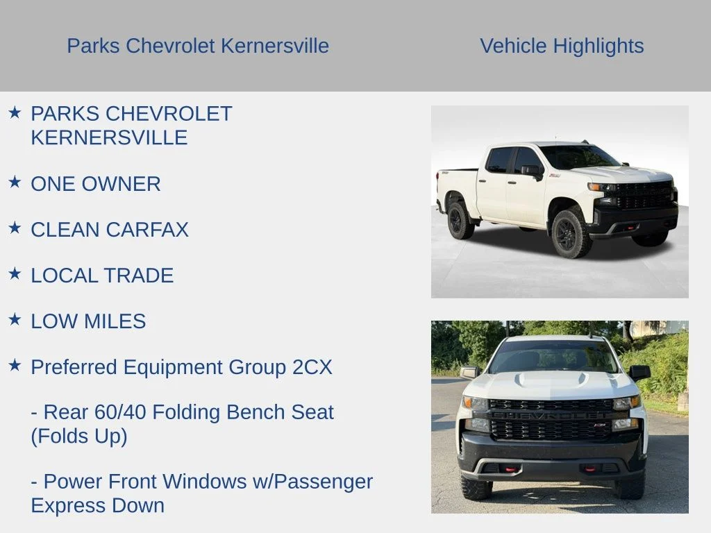 Used 2021 White Chevrolet Custom Trail Boss image 6