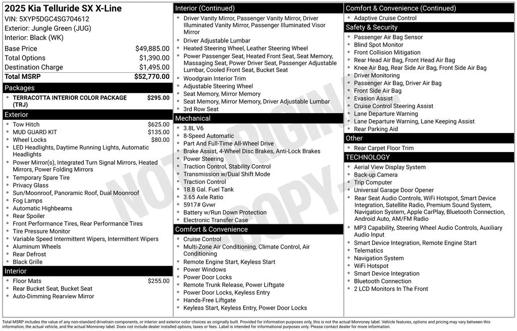Used 2025 Jungle Green Kia SX X-Line image 34