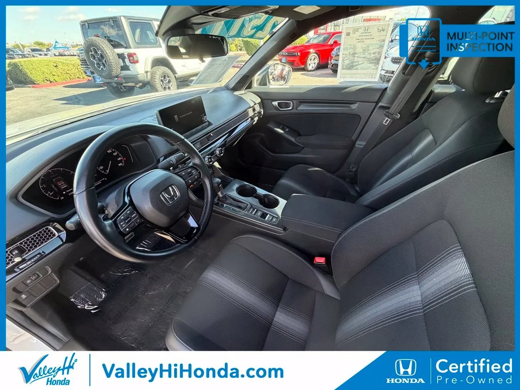 Certified Used 2025 Platinum White Pearl Honda 4D SPORT image 15