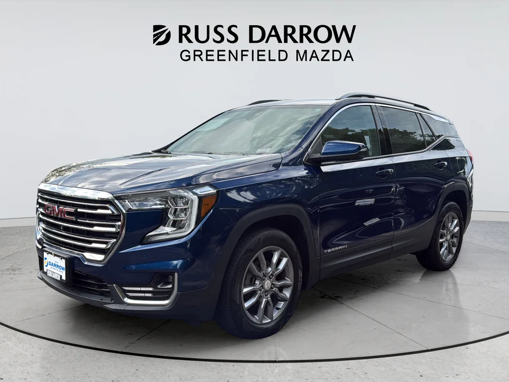 Used 2022 Blue GMC SLT image 1