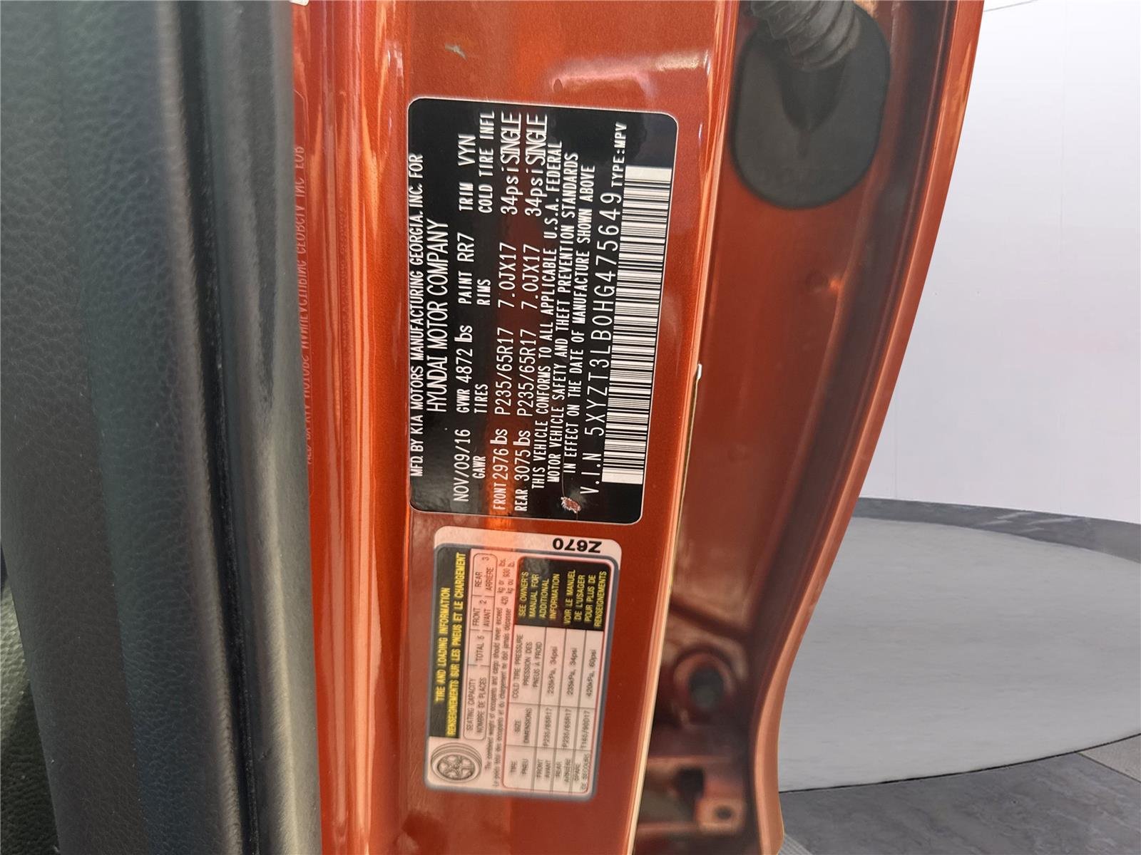 Used 2017 Canyon Copper Hyundai 2.4L image 37
