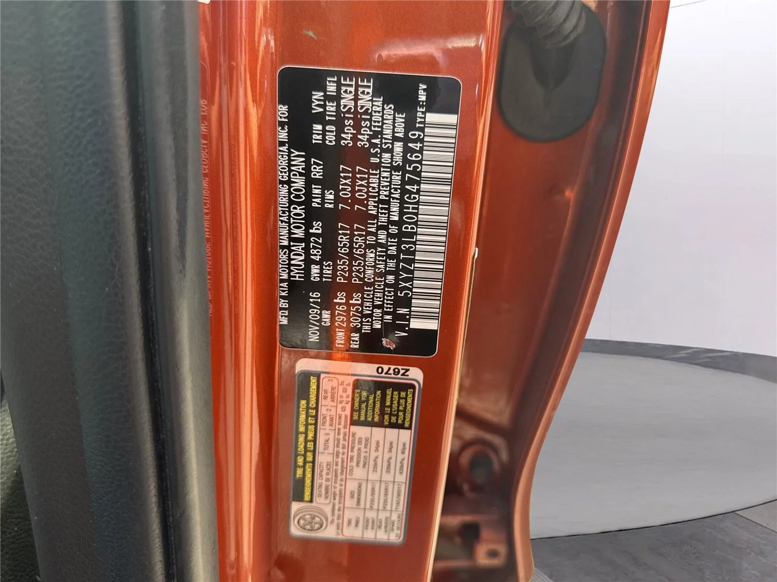 Used 2017 Canyon Copper Hyundai 2.4L image 37